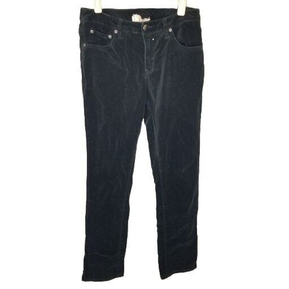 Sundance Womens Black Velvet Skinny Jeans Size 8 Mid Rise Whimsygoth Stretch